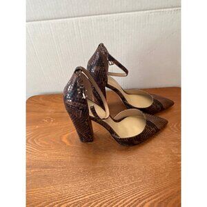 Aldo Nichols Women's Block High Heels Brown Size 7 SKU 2899 EUC